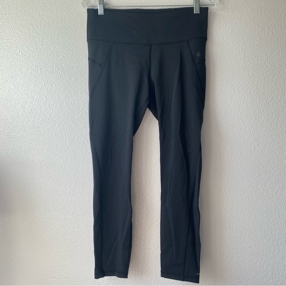 Athleta 7/8 Stealth Trucool Perforated Leggings Women's Medium